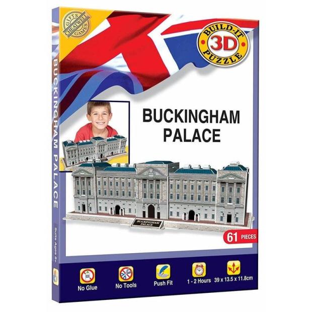 3D Buckingham Palace Jigsaw Puzzle 61 Piece Build Your Own Model Kit  |   Construction toys Construction toys Construction toys