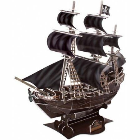 3D Ship Blackbeard Jigsaw Puzzle 155 Piece Build Your Own Model Kit  |   Construction toys Construction toys Construction toys