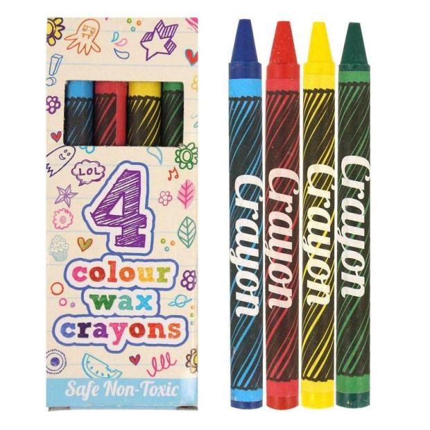 5 to 250 Packs Of 4 Mini Colouring Wax Crayons Party Bag Pinata Fillers  |   Stationery ARTS & CRAFTS Stationery