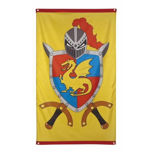 5ft x 3ft Knight & Dragons Flag Medieval Fancy Dress Pary Banner Deocration  |   Historical FANCY DRESS Historical