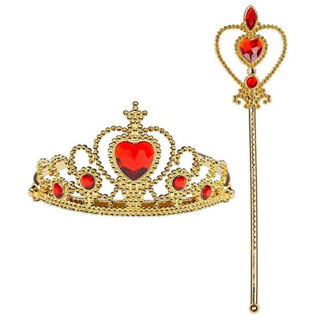 Adult GB Royal Gold Crown Tiara & Sceptre Fancy Dress Accessories  |   Historical FANCY DRESS Historical