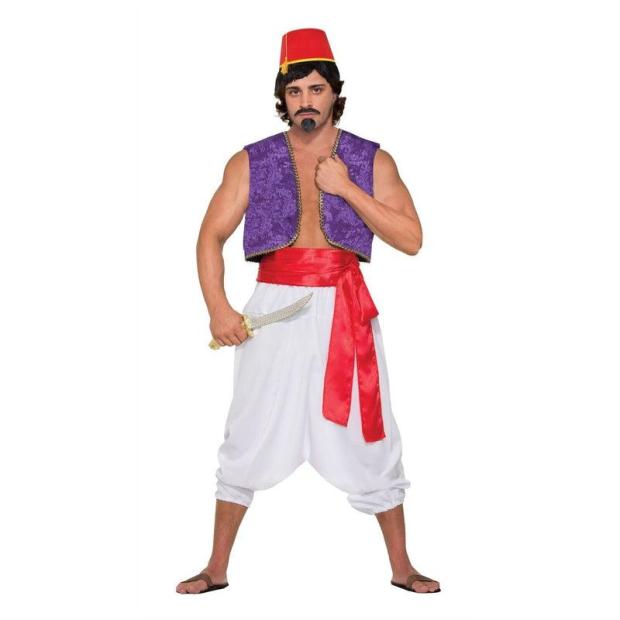 Adult Genie Waistcoat Vest Aladdin Bollywood Fancy Dress Costume Accessory  |   Historical FANCY DRESS Historical