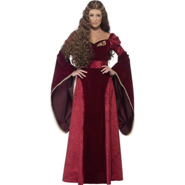 Adult Medieval Queen Cersei Costume Game of Thrones Ladies Fancy Dress Outfit  |   Historical FANCY DRESS Historical