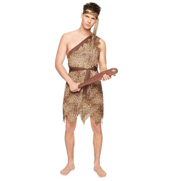 Adult Men’s Cave Man Fancy Dress Costume Funny Outfit  |   Historical FANCY DRESS Historical