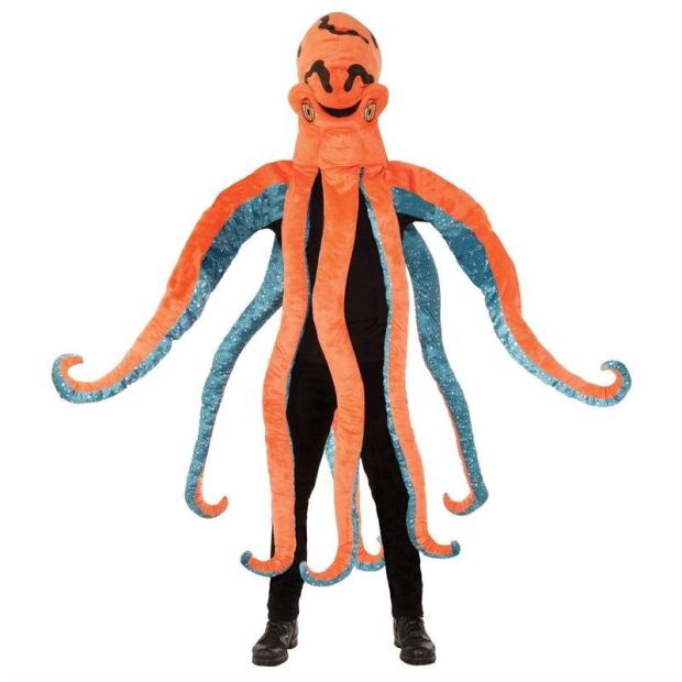 Adult Octopus Big Head Costume Animal Sea Creature Fancy Dress Unisex Outfit  |   Animal Animal Animal