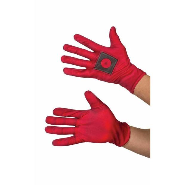 Adult Official Deadpool Gloves Halloween Fancy Dress Costume Accessory  |   Superhero FANCY DRESS Superhero