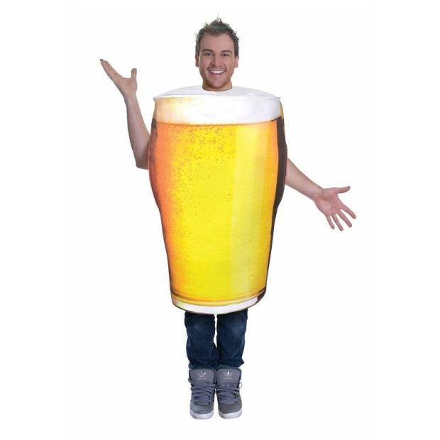 Adult Pint Of Beer Costume Oktoberfest Lager Ladies Fancy Dress Outfit  |   Food and drink FANCY DRESS Food & drink