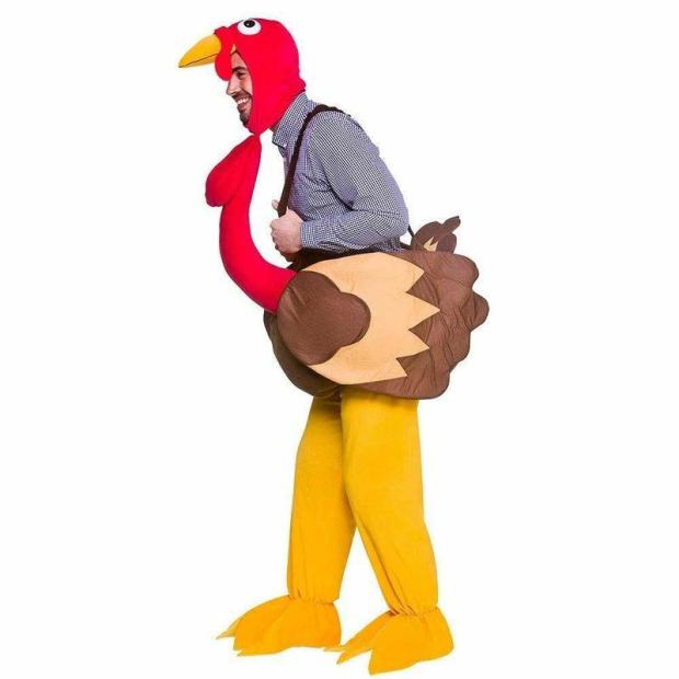 Adult Ride On Turkey Costume Christmas Unisex Fancy Dress Outfit  |   Animal Animal Animal