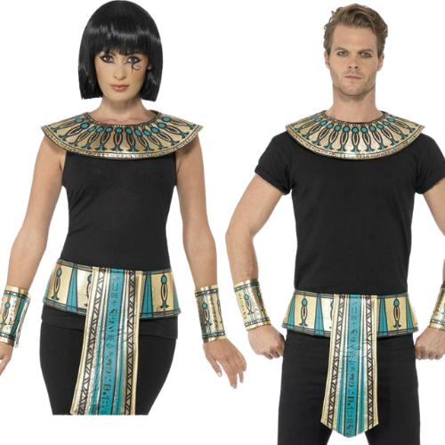 Adult Unisex Egyptian Pharoah Ladies Egypt Fancy Dress Costume Kit  |   Egyptian Egyptian Egyptian