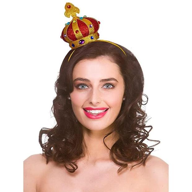 Adult Unisex GB Deluxe Crown on Headband Fancy Dress Accessory  |   Historical FANCY DRESS Historical