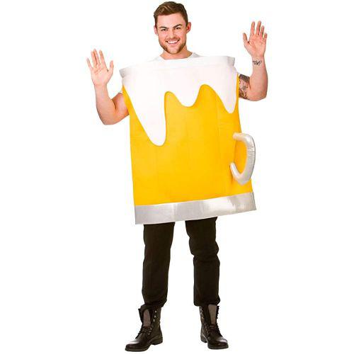 Adult Unisex Novelty Beer Mug Funny Fancy Dress Costume – One Size  |   Food and drink FANCY DRESS Food & drink