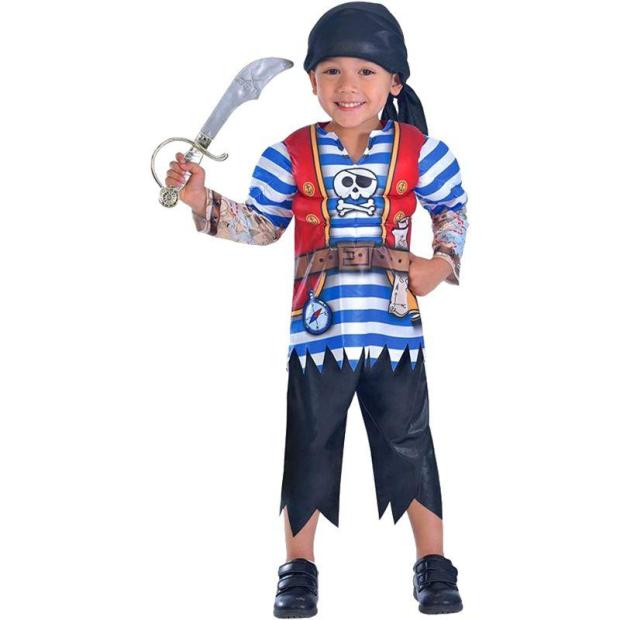 Amscan Ahoy Matey Muscle Chest Pirate Boy’s Fancy Dress Costume  |   Pirate FANCY DRESS Pirate