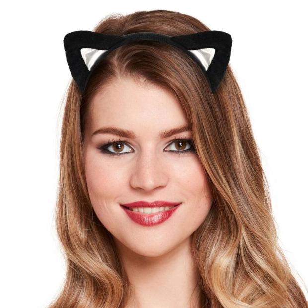 Black Cat Ears Headband Ladies Animal Fancy Dress  |   Animal Animal Animal