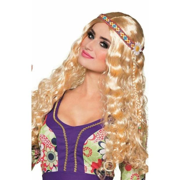 Boland Blonde Hippie Wig  |   Hippie FANCY DRESS Hippie