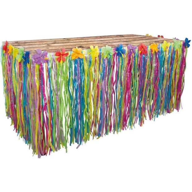 Boland Hawaiian Grass Table Skirt – Indoor/Outdoor  |   Hawaiian FANCY DRESS Hawaiian