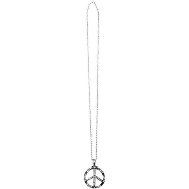 Boland Hippie Peace Sign Medallion Necklace Adult Fancy Dress Accessory  |   Hippie FANCY DRESS Hippie