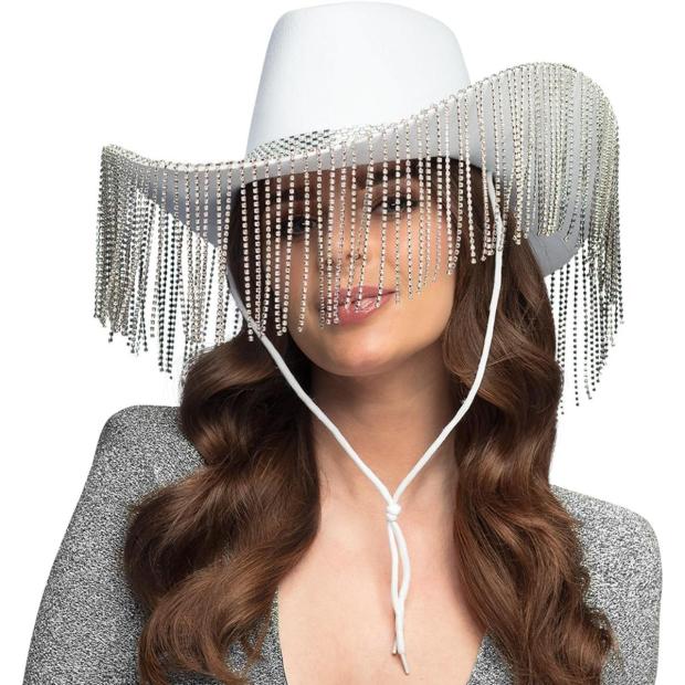 Boland Showgirl Cowboy Hat Women’s Fancy Dress – White  |   Cowboy & indian Cowboy & indian Cowboy & indian