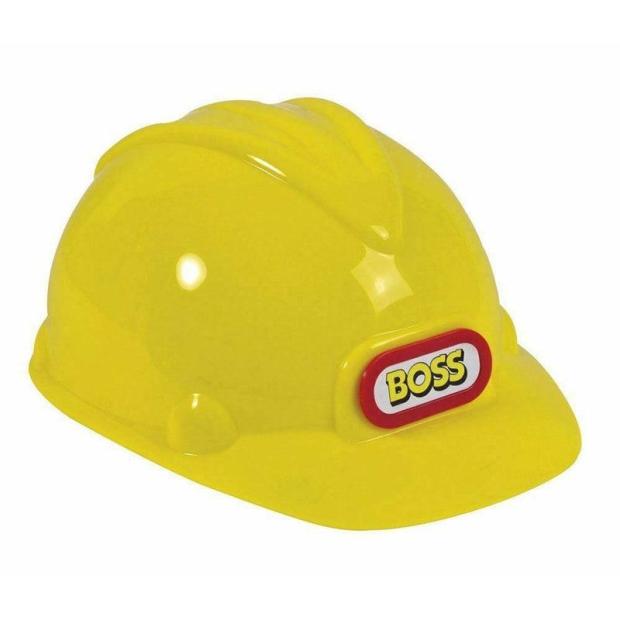 Boss Construction Helmet Hard Hat Builder Fancy Dress Costume Accessory  |   Construction toys Construction toys Construction toys