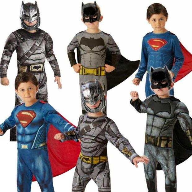 Boys Batman Superman Costumes Halloween Fancy Dress Boys Superhero Outfit  |   Superhero FANCY DRESS Superhero