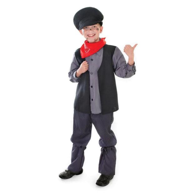 Boys Chimney Sweep Costume Victorian Book Day Week Fancy Dress Child Outfit  |   Historical FANCY DRESS Historical