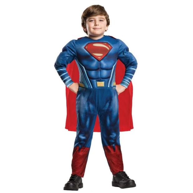 Boys Deluxe Superman Costume Superhero Justice League Fancy Dress Outfit  |   Superhero FANCY DRESS Superhero