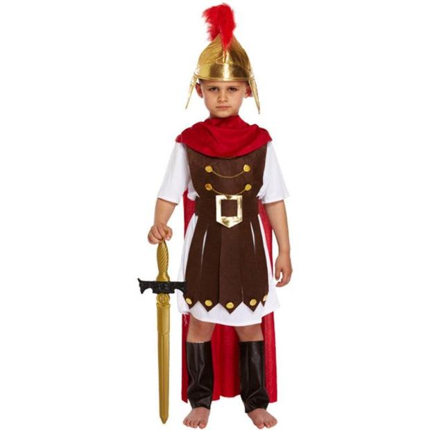 Boys Roman General Costume Gladiator Centurion Soldier Book Week Fancy Dress  |   Historical FANCY DRESS Historical