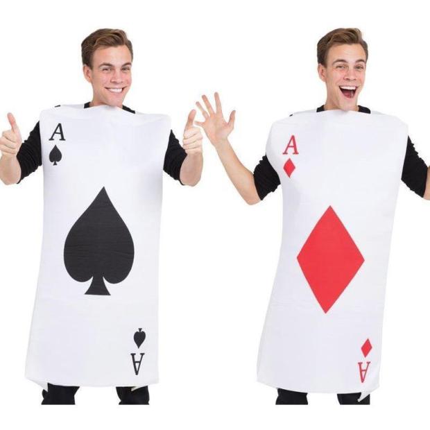 Bristol Novelty Ace Playing Cards Adult Fancy Dress Costume  |   Gaming FANCY DRESS Gaming