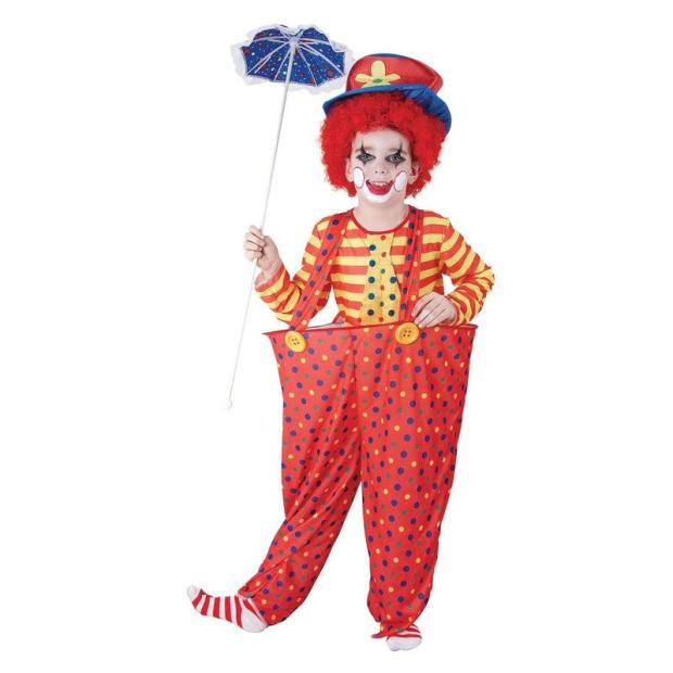 Bristol Novelty Child Unisex Hoop Circus Clown Fancy Dress Costume  |   Clown Clown Clown