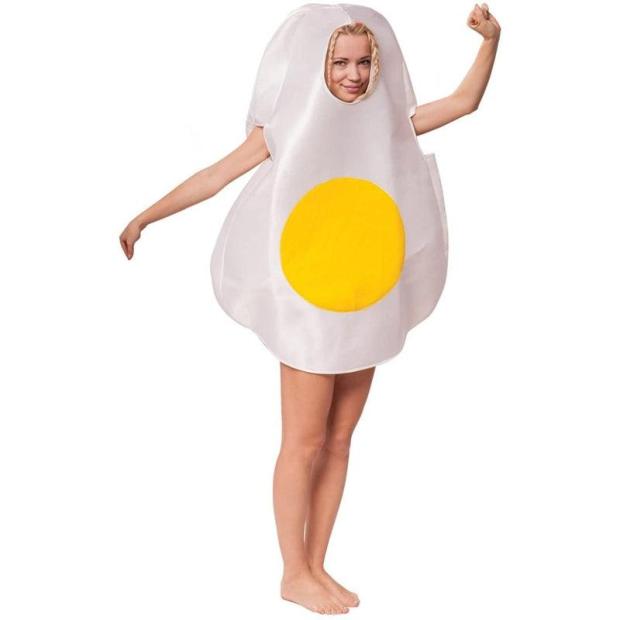 Bristol Novelty Fried Egg Costume, One Size  |   Food and drink FANCY DRESS Food & drink