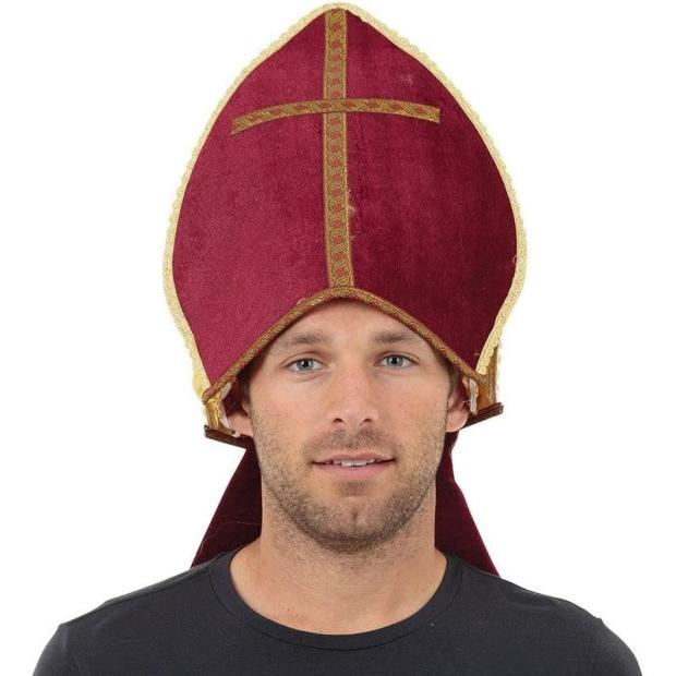 Bristol Novelty Pontiff Bishop Hat Adult Unisex Fancy Dress Accessory  |   Religious FANCY DRESS Religious