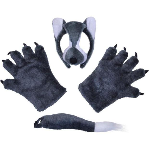 Bristol Novelty Wolf Child Fancy Dress Accessory Kit  |   Animal Animal Animal