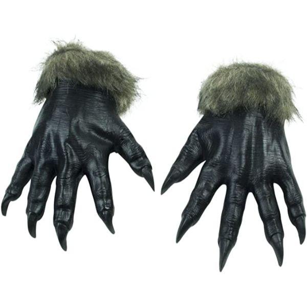 Bristol Novelty Wolf Claws Werewolf Hands Adult Unisex Fancy Dress Accessory  |   Animal Animal Animal