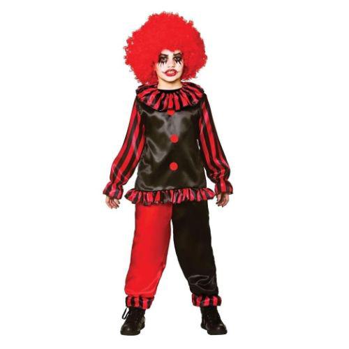 Child Boy’s Freaky Evil Clown Halloween Fancy Dress Costume  |   Clown Clown Clown