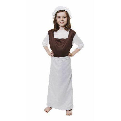 Childs Kids Tudor Victorian Poor Girl Costume  |   Historical FANCY DRESS Historical