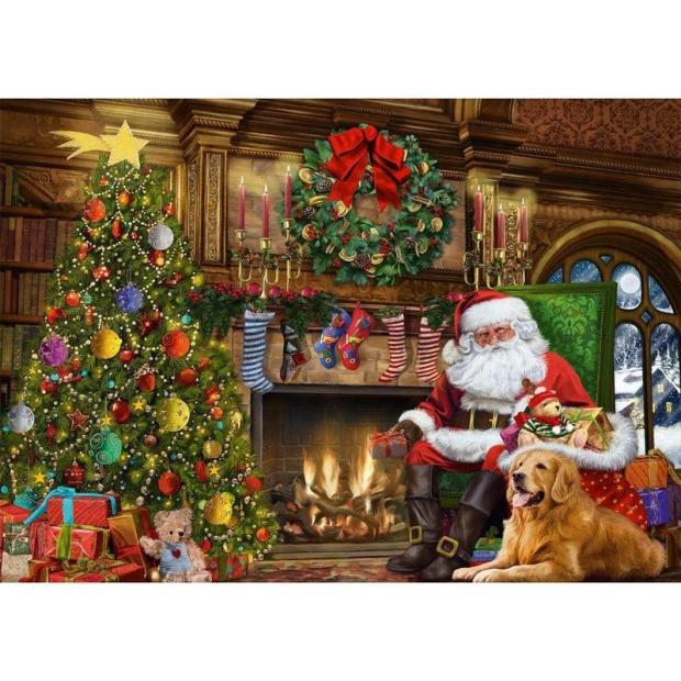 Falcon de luxe Santa by the Christmas Tree 500 Piece Puzzle  |   Galt toys EDUCATIONAL Galt toys