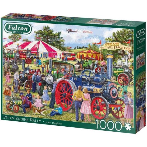 Falcon De Luxe Steam Engine Rally 1000 Piece Jigsaw Puzzle  |   Galt toys EDUCATIONAL Galt toys