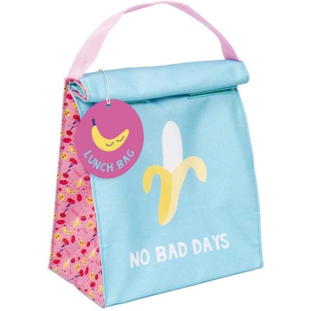 Fizz Creations Novelty Banana No Bad Days Themed Lunch Bag, Multi Coloured, 18 cm x 22 cm  |   Back To School ARTS & CRAFTS Back To School