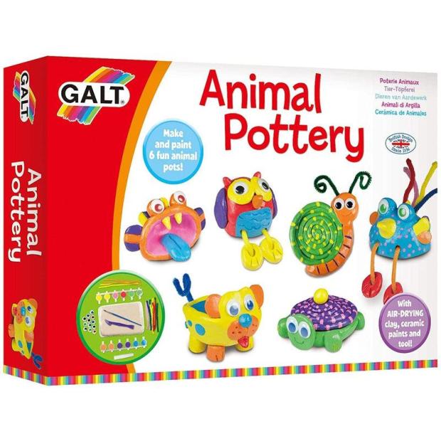 Galt Toys, Animal Pottery, Kids’ Craft Kits, Ages 6 Years Plus  |   Craft Sets ARTS & CRAFTS Craft Sets