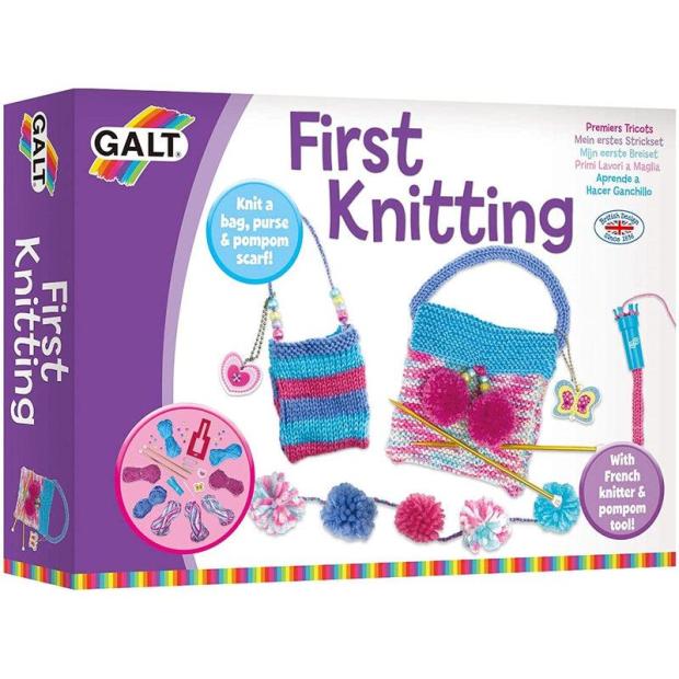 Galt Toys, First Knitting, Kids’ Craft Kits, Ages 6 Years Plus  |   Galt toys EDUCATIONAL Galt toys