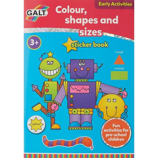 Galt Toys Home Learning Colour Shapes and Sizes Sticker Books  |   Galt toys EDUCATIONAL Galt toys