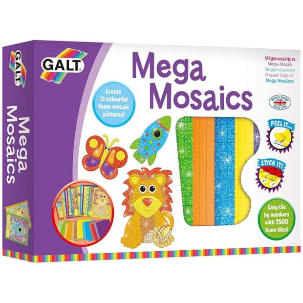 Galt Toys, Mega Mosaics, Kids’ Craft Kits, Ages 5 Years Plus  |   Galt toys EDUCATIONAL Galt toys