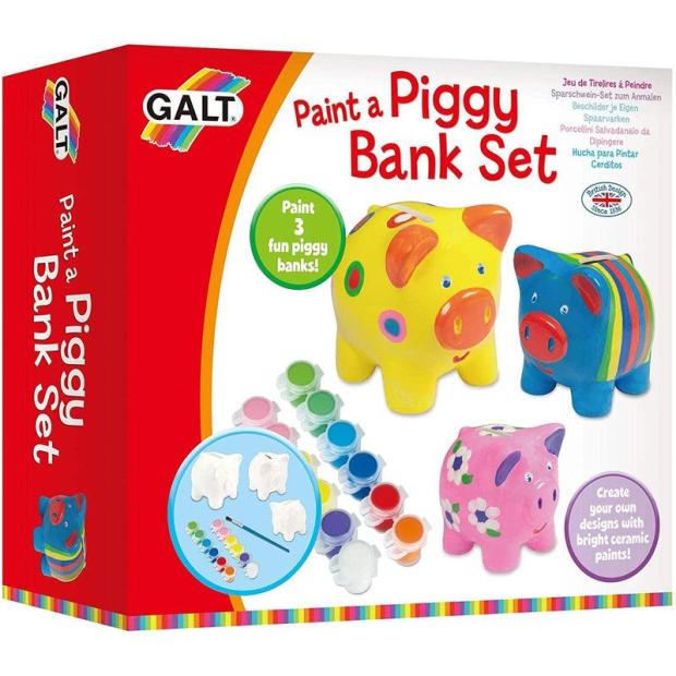 Galt Toys, Paint A Piggy Bank Set, Kids’ Craft Kits, Ages 5 Years Plus  |   Galt toys EDUCATIONAL Galt toys