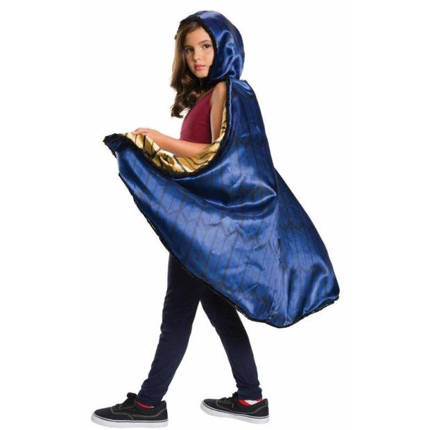 Girls Deluxe Lined Wonder Woman Hooded Cape Halloween Superhero Fancy Dress  |   Superhero FANCY DRESS Superhero