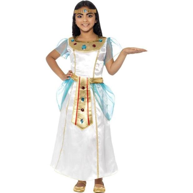 Girls Deluxe Queen Cleopatra Fancy Dress Costume Eyptian Goddess Book Week  |   Egyptian Egyptian Egyptian