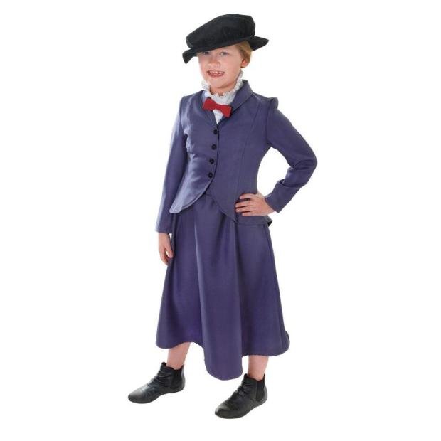 Girls Nanny Costume Victorian Book Week Day Fancy Dress Child Kids Outfit  |   Historical FANCY DRESS Historical