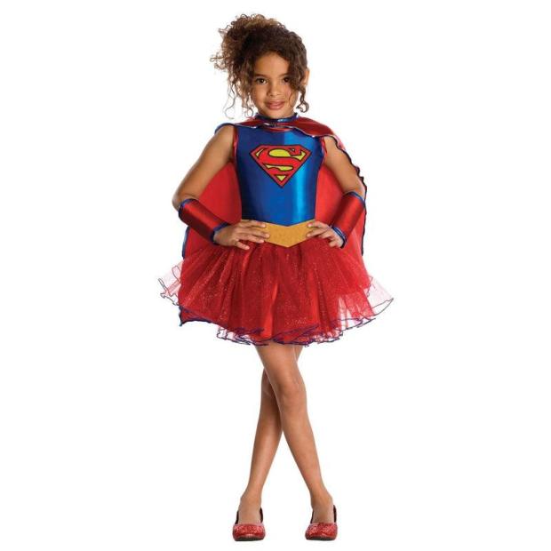 Girls Supergirl Tutu Costume Superhero Child Fancy Dress Party Outfit  |   Superhero FANCY DRESS Superhero