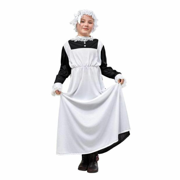 Girls Victorian Maid Poor Fancy Dress Costume World Book Day Week Outfit  |   Historical FANCY DRESS Historical