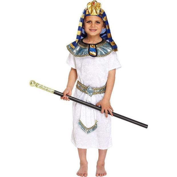 Henbrandt Ancient Egyptian Pharaoh Boy’s Fancy Dress Costume – White  |   Egyptian FANCY DRESS Egyptian