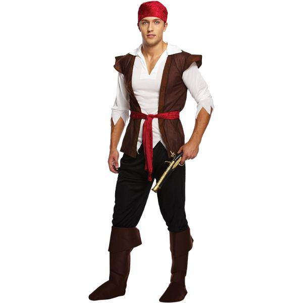 Henbrandt Swashbuckler Pirate Men’s Fancy Dress Costume  |   Pirate FANCY DRESS Pirate