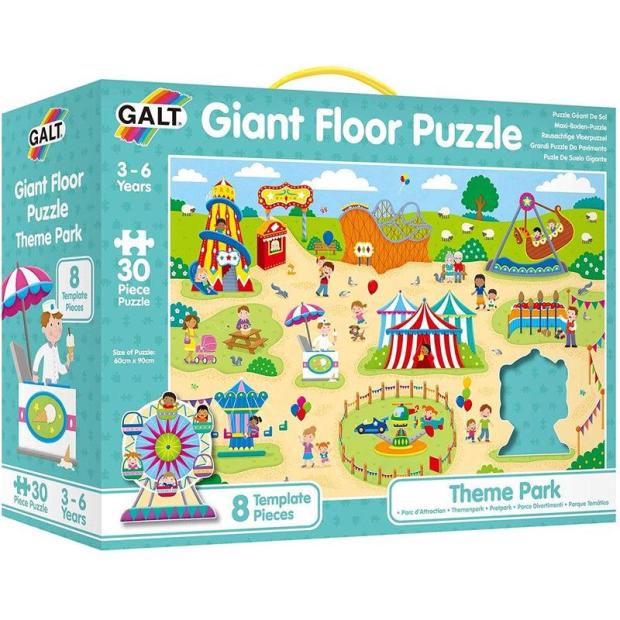 James Galt 30 Piece Giant Floor Puzzle – THEME PARK  |   Galt toys EDUCATIONAL Galt toys